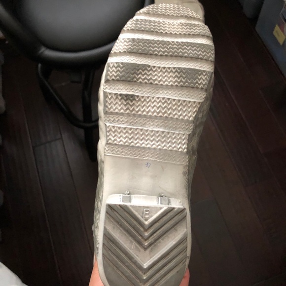 Hunter Jimmy Choo  silver grey croc rainboots - Picture 5 of 8